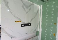 Облицовка камина крупноформатным керамогранитом на Малом пр. В.О. 